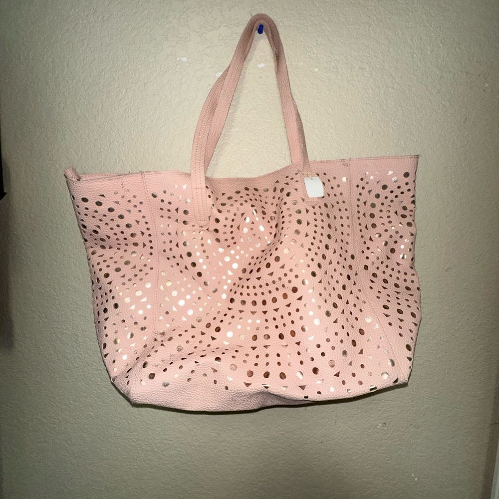 Light pink tote bag